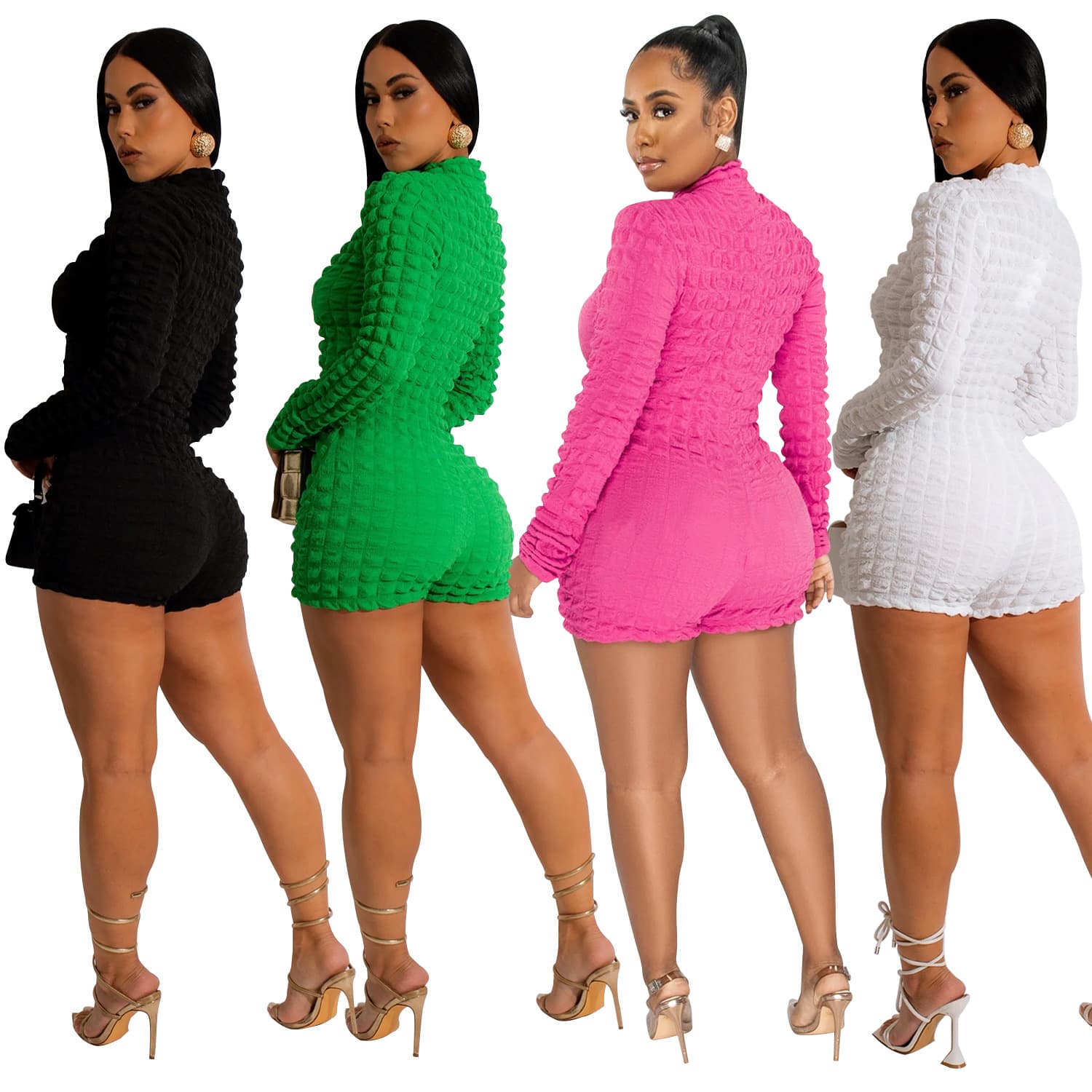 Women’s Long Sleeve Blazer Style Romper – European & American Fashion (Special Offer, No Return or Exchange) thumbnail 3