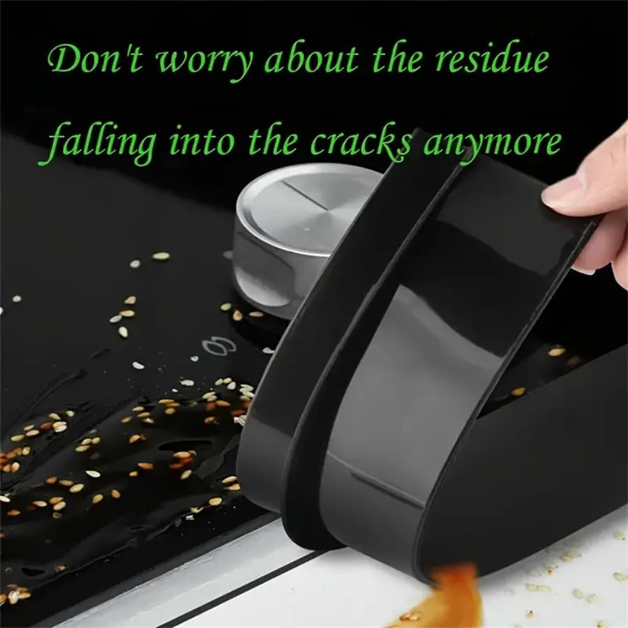  Silicone Kitchen Gap Cover – Oil-Proof Sealing Strip for Stove & Counter Gaps - Image 1