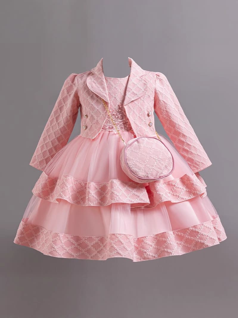 Summer Baby Girl Dress, Princess Dress for Baby Girls, Cute and Elegant Outfit thumbnail 3