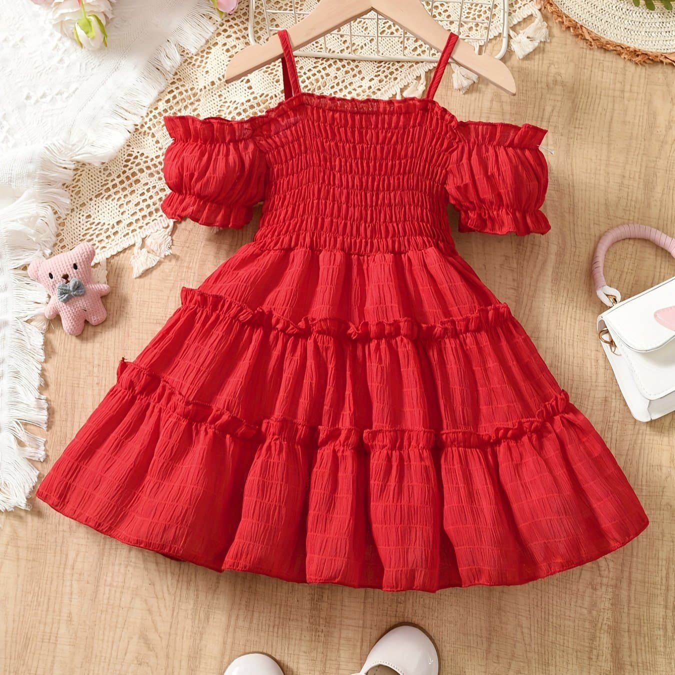 Girls Cute Summer Slip Dress Kids Dress Children's Clothing Stylish and Lightweight - Image 1