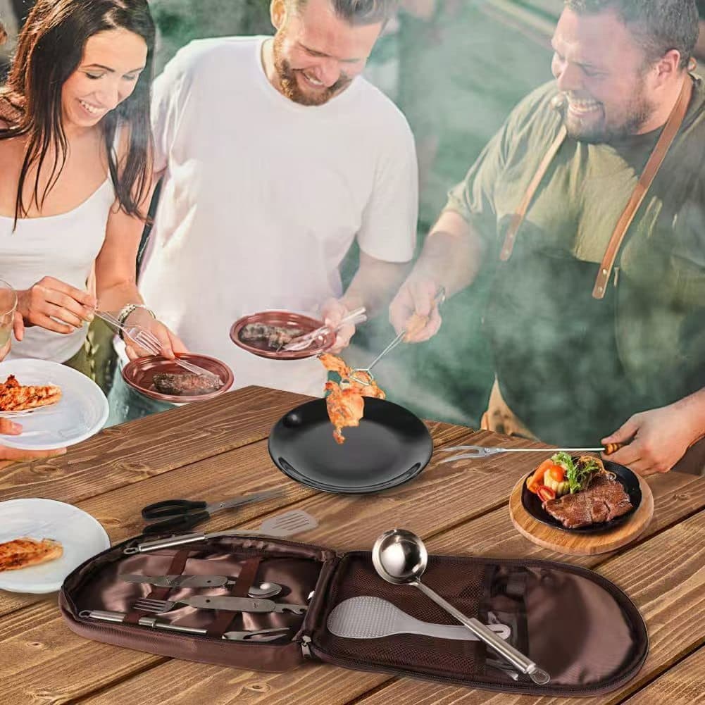 Outdoor Cookware Storage Bag – Portable Organizer for Camping, Picnic Utensils & Kitchen Tools - Image 1